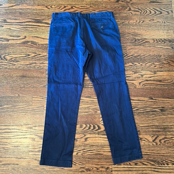 J Crew Chino Dark Blue Stretch Fit, 32W X 30L, used - Picture 4 of 5